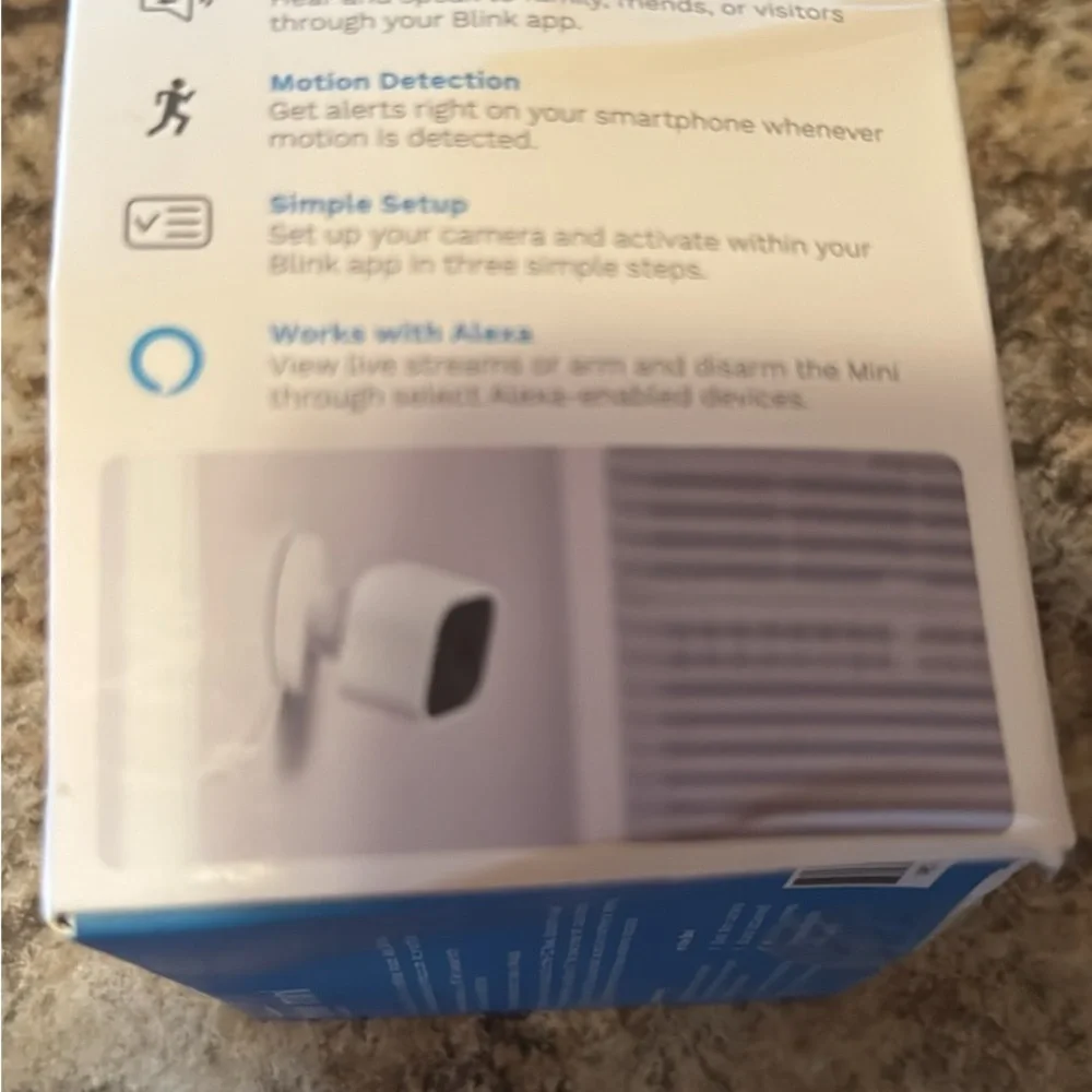 Blink Mini Indoor Plug-In HD Smart Security Camera - White